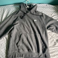 Men’s L Grey Nike fleece hoodie