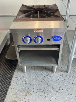 **Globe GSP18G Commercial Stock Pot Range – 100,000 BTU – Excellent Condition**