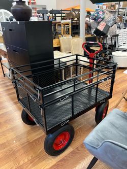 1400Lbs Heavy Duty Steel Garden Cart