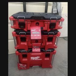 Milwaukee PACKOUT 22 in. Rolling Tool Box, 22 in. Large Tool Box and 22 in. Medium Tool Box ProSystem Low Profile Handle
