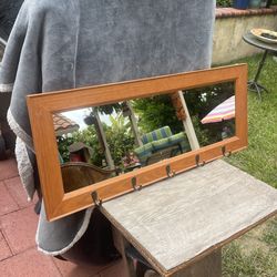 Hanging Mirror With Hooks