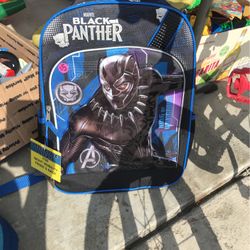 Brand New With Tags Black Panther Backpack