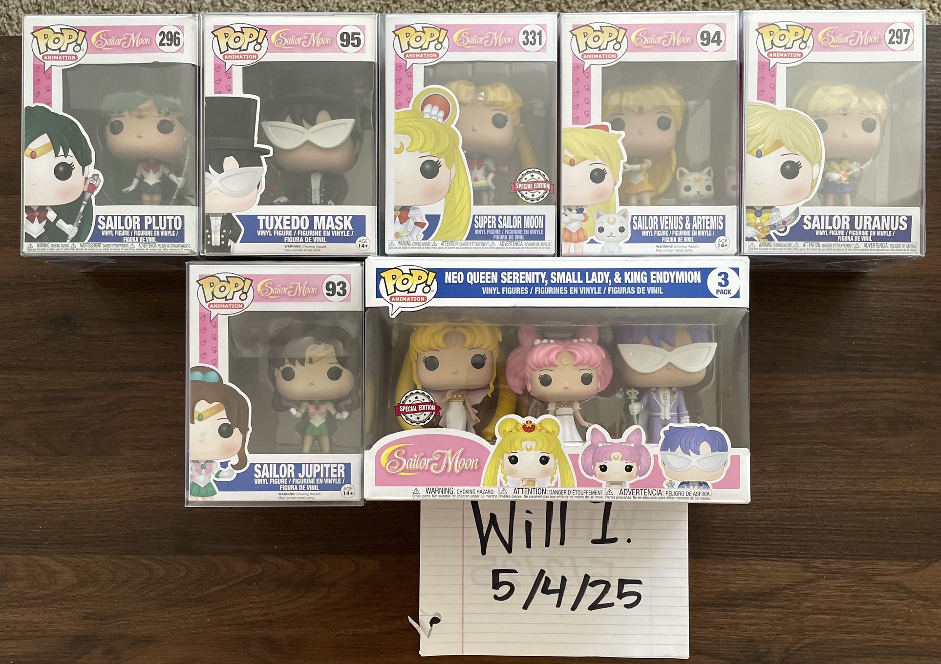Sailor Moon - Funko Pop Lot