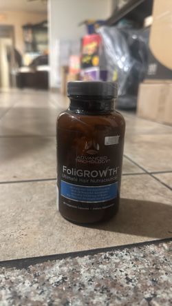 FoliGROWTH Hair Growth Supplement for Thicker Fuller Hair *Bottle Only