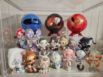 POP MART SKULLPANDA COLLECTION - 17 FIGURES + PINKIE PIE PLUSH - $225 OBO