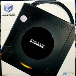 Black GameCube Console In Box Used 