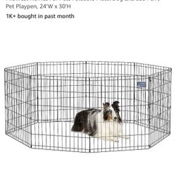 MidWest Homes For Pets Foldable Metal Dog Exercise Pen / Pet Playpen,