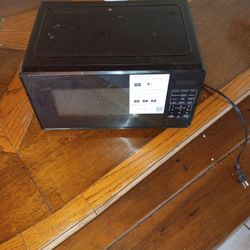 Small Black Microwave For Indoor Use Only 