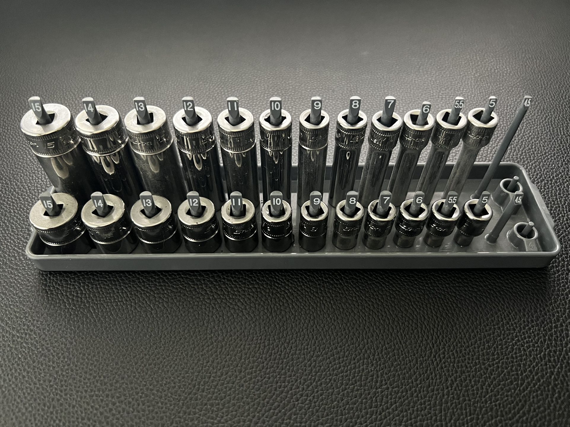 Snap On 1/4 Shallow And Deep Socket Metric Set