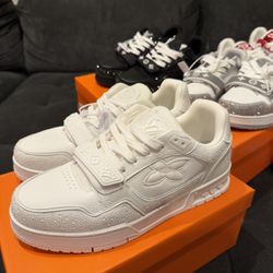 White LV Trainers 