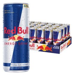 24 Packs of Red Bull and Monsters of Various Flavors. 