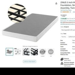 new ZINUS 5 Inch Metal Smart Box Spring with Quick Assembly, Mattress Foundation,  Metal Frame