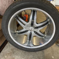 22” Rims And Tires Set Of 4