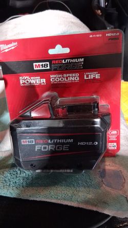 Milwaukee lithium red forge batterìes