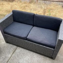 Patio Outdoor Loveseat - Pillows Included 