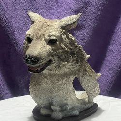 Grey Wolf Sculpture