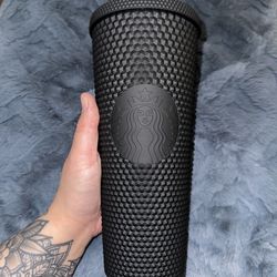 Black Studded Starbucks Cup