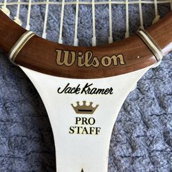 Used  Wilson Jack Kramer Pro Staff 4 1/4" Grip Light Tennis Racket