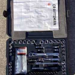 Craftsman Tools - 108 Piece Mechanic Tool Set with Sockets, Wrenches, Ratchets - Both 3/8 and 1/4 Drive - Brand New