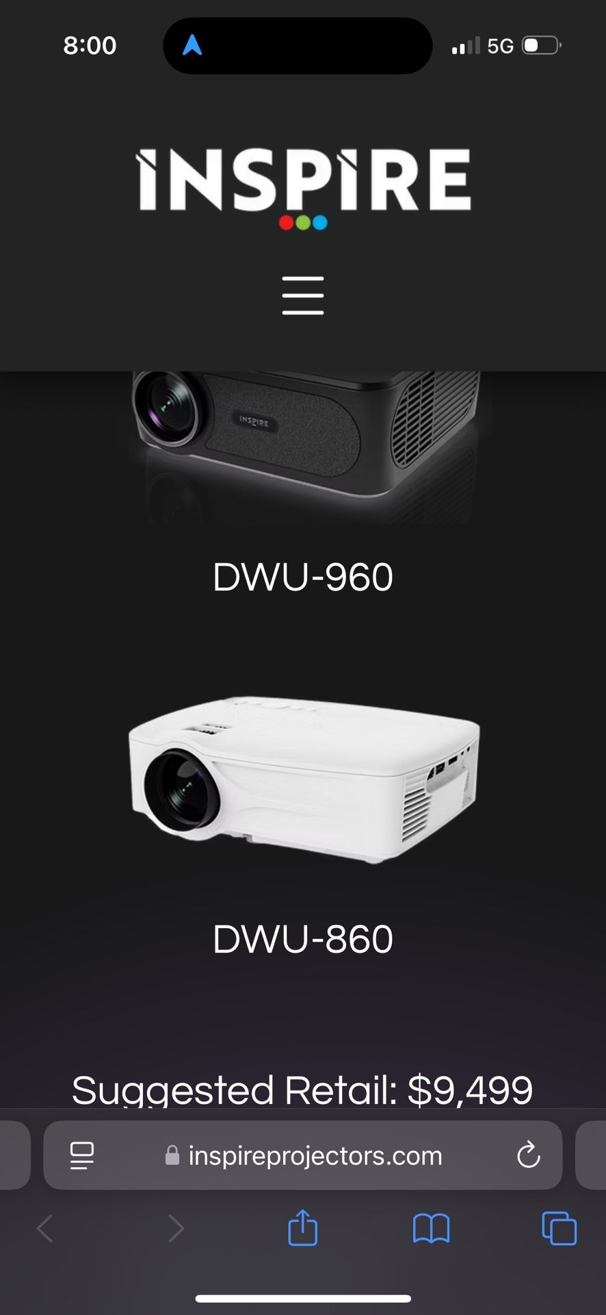 Smart Laser Projector And Electric Screen