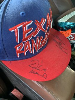 Vintage Autographed Texas Rangers Baseball Hat