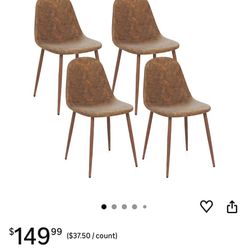 Set of 4 Mid-Century Modern Dining Chairs 