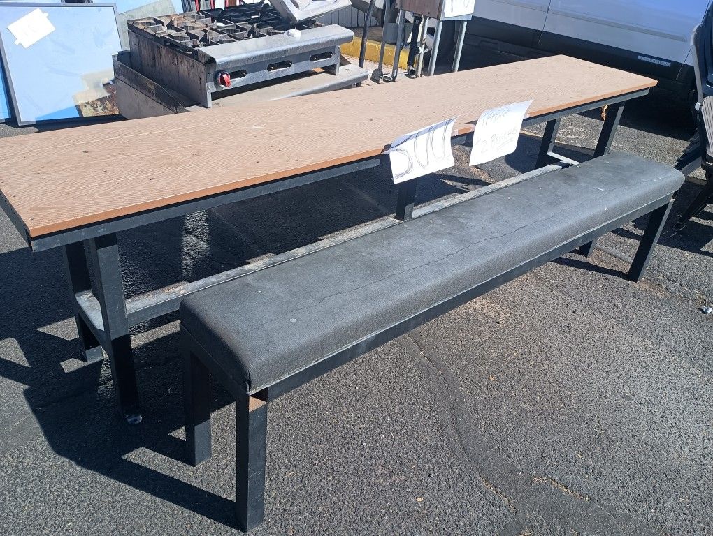 Benches With A Table