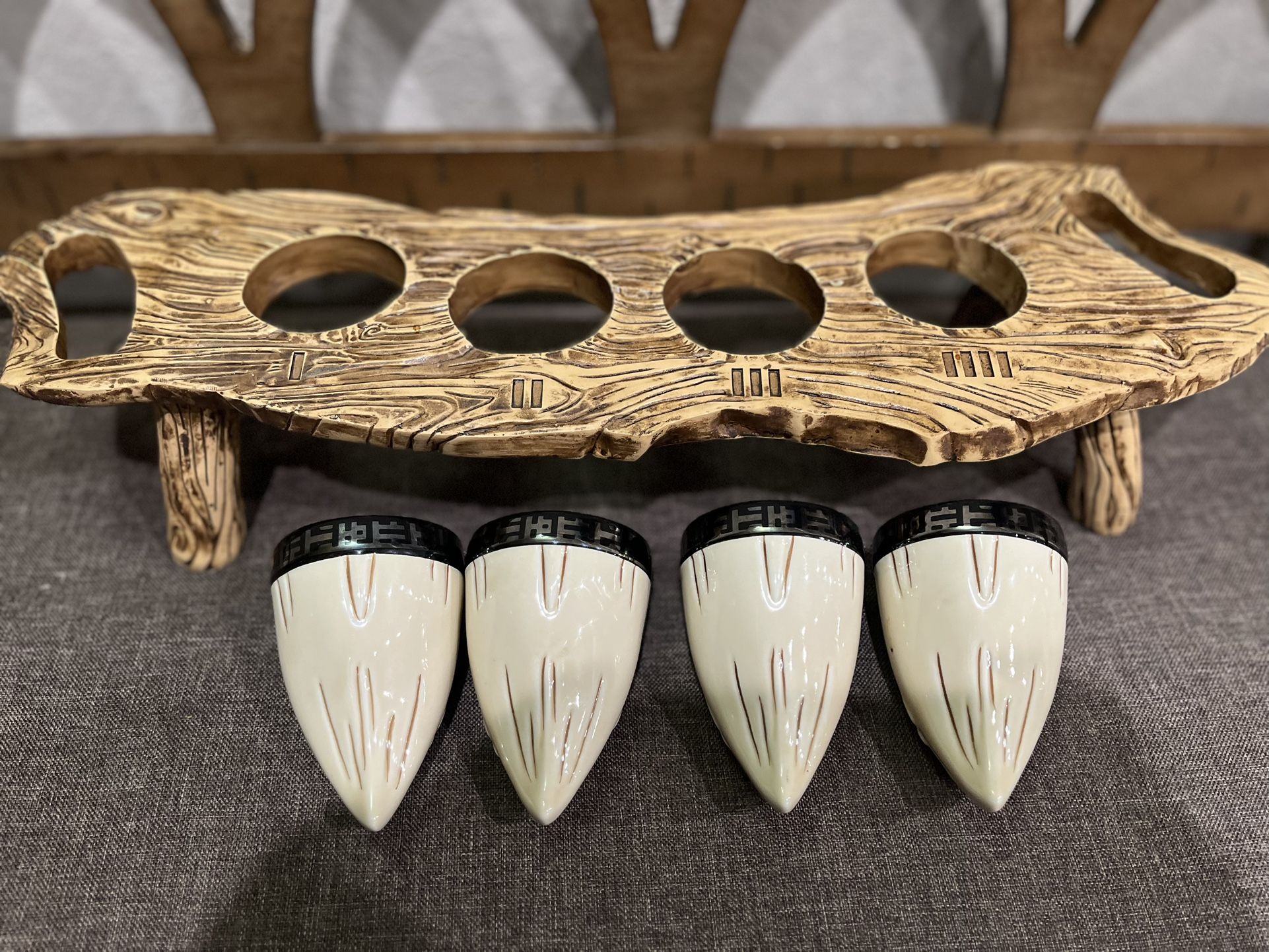 Disney Parks Star Wars Galaxy's Edge Oga's Cantina Rancor Tooth Beer Flight Set