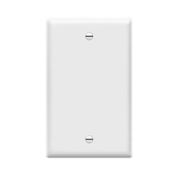 ENERLITES - Blank Cover One-Gang Wall Plate - WHITE