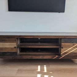 Brown TV Stand Media Console Table