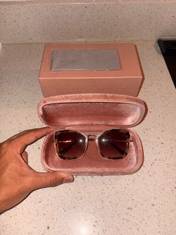 Miu Miu MU 09WS VAU06B Honey Havana Sunglasses — UNWORN