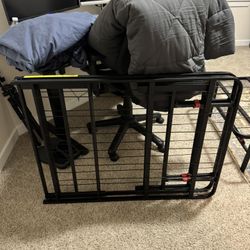 Queen Bed Frame – 14” High, Foldable Metal (No Box Spring)