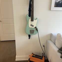 Fender Mustang 60  Bass Guitar + Orange Amp 🍊