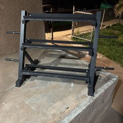 Dumbbell Rack with Plate Holder 
