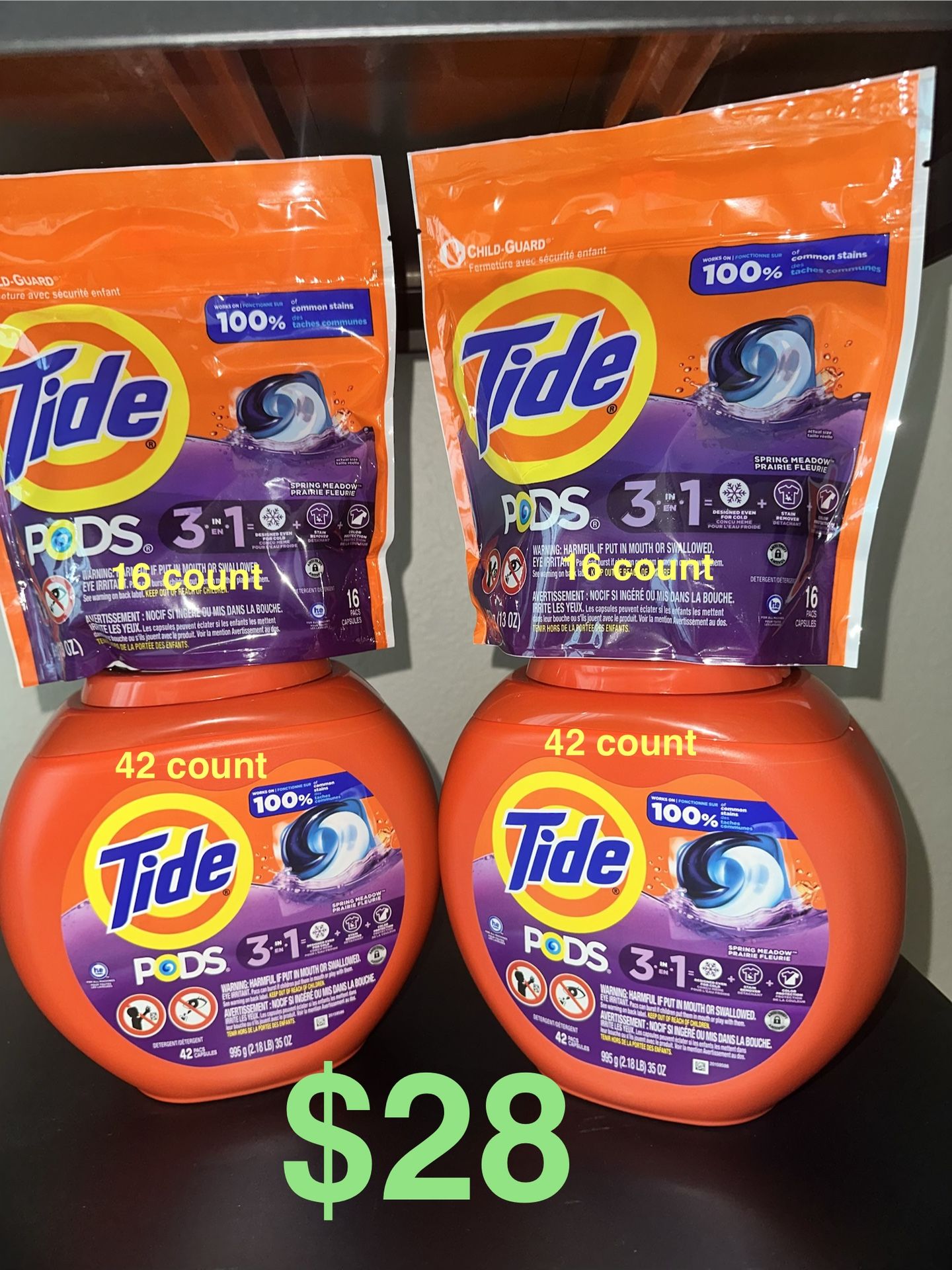 Tide Pods Laundry Bundle- All For $28