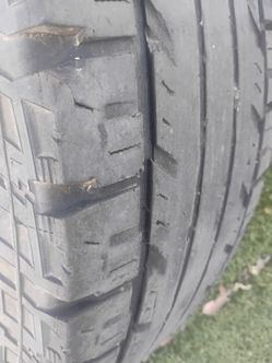 4 used tires for sale, good condition with rims.