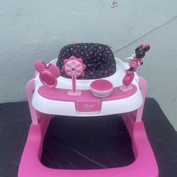 Disney Baby Minnie Mouse Walker Pink Good Condition