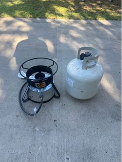 Bass pro shops propane burner + full propane tank