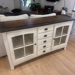 table and credenza 