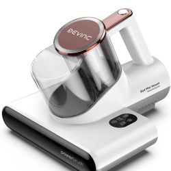 DEVINC Mattress Vacuum Cleaner, 16Kpa 650W Bed Vacuum Cleaner with 245nm UV-C Light& Ultrasonic, 140°F Heat, HEPA Filter, Versatile Handheld Vacuums f