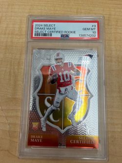 drake maye select certified rookie graded mnt 10