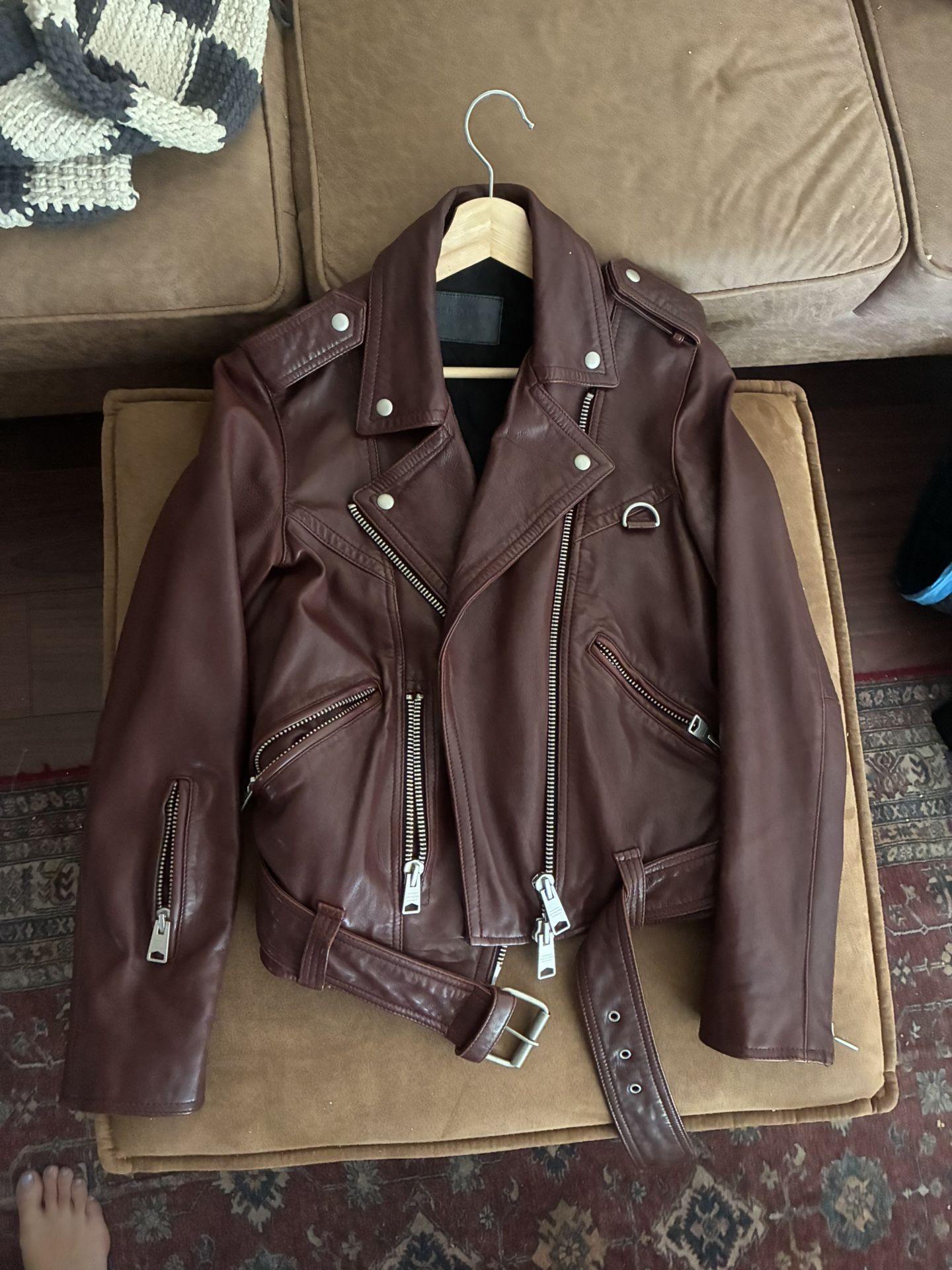 All Saints Leather Moto Jacket