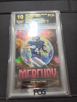 Cam Skattebo 2025 Topps Cosmic Chrome Planetary Pursuit Mercury RC FCG 10