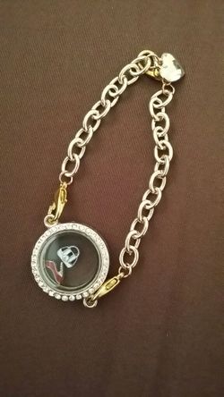 Origami bracelet with charms