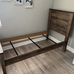 Wooden Twin Size Bed
