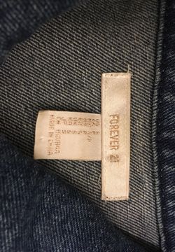 F21 Denim Rose Jacket