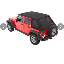 New In Box Wrangler JK Fastback Soft Top with Complete Installation Kit