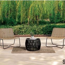 3 Pc Outdoor Patio Furniture Set