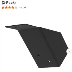 WILD HOG LINX 4 in. 45FIT Black Steel Stability Bracket Pergola for 4x4 Wood Posts (2-Pack)
