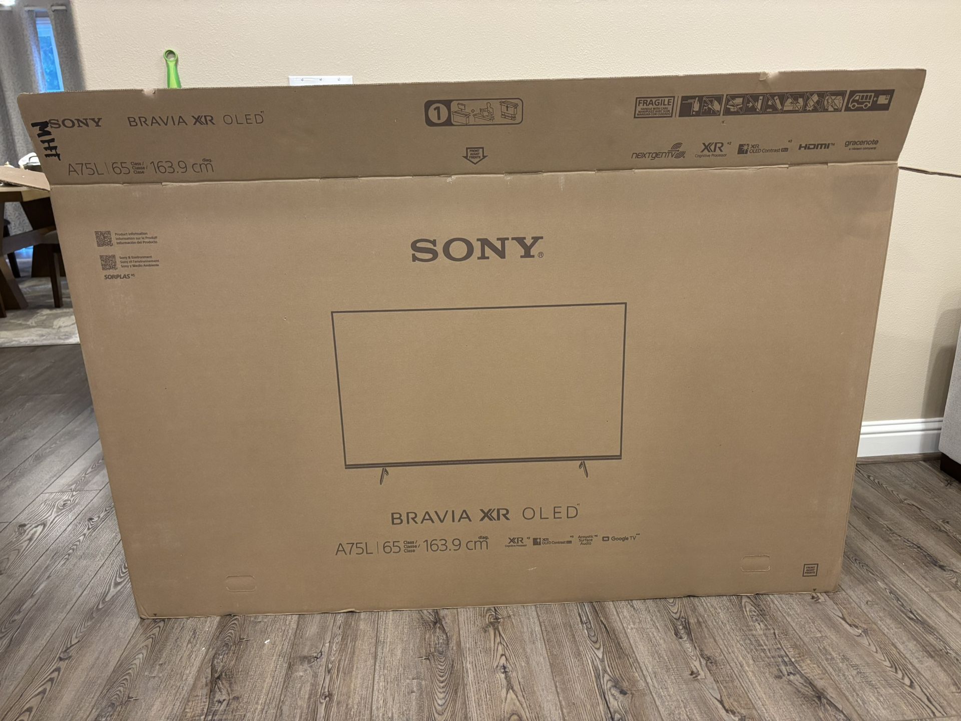 65” TV Boxes only  - no TV